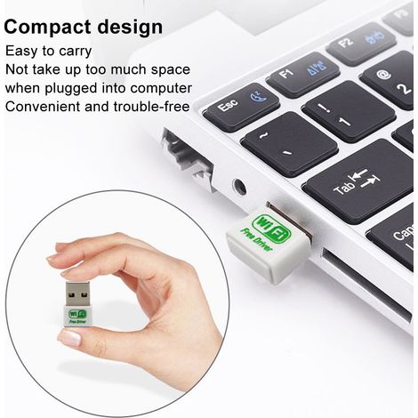 Adaptateur USB WiFi pour PC Portable et Bureau, Récepteur sans Fil Haute Vitesse (1/5)