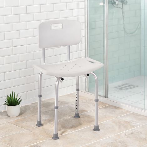 Chaise de douche en aluminium réglable antidiablessante support (1/5)