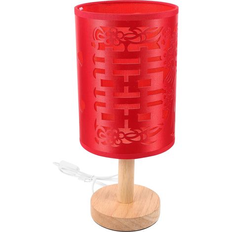 MAGICLULU Lampe de Table Mariage Rouge Traditionnel en Fer et (1/5)