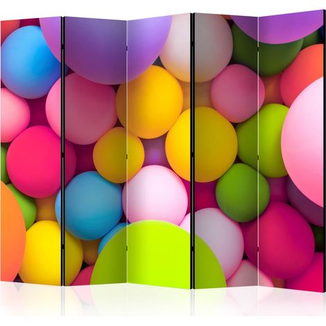 Paravento - Colourful Balls II [Room Dividers] - 225x172 (1/4)