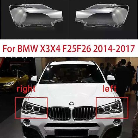 Cache-phares transparent pour BMW X3 F25 X4 F26 (2014-2017) (1/5)