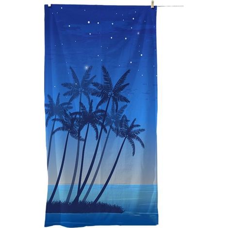 Serviette de bain à séchage rapide, motif imprimé, serviette absorbante, 1 pièce (1/3)