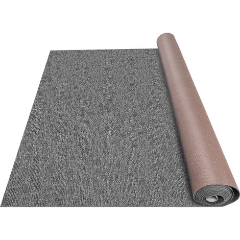 VEVOR 1,8 x 4 m Teppich Terrassen Grau Teppiche Polyesterfaser und TPR Teppiche rutschfest und Wasserdicht, für Terrassen, Decks, Eingangsbereiche, Wintergärten usw. drinnen drauße(6 x 13 Fuß) (1/5)