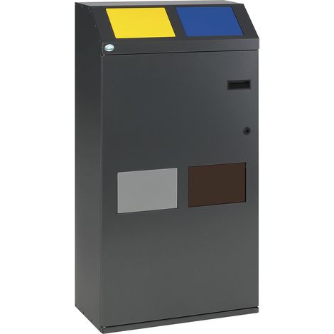 VAR, Armoire de tri des déchets, collecteur à 4 compartiments, (1/3)
