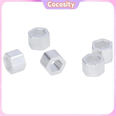 Cocosity Entretoise hexagonale 12pcs Entretoise en Aluminium à Trou Hexagonal Joint Hexagonal pour Arbre de bricolage rondelle (1/5)