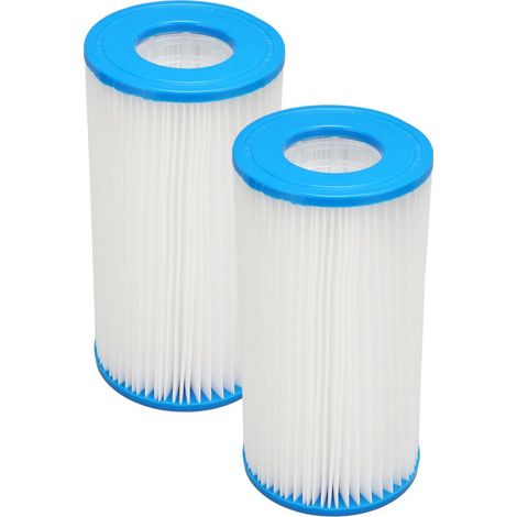 Lot de 2 cartouches filtrantes Bestway Taille III - Haute performance pour une eau cristalline - Compatible pompes de filtration (1/5)