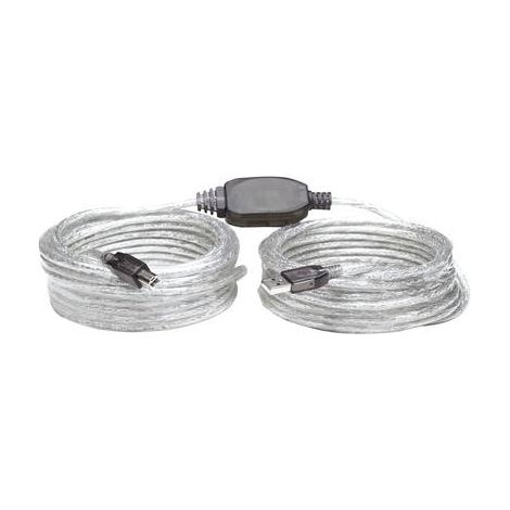 Manhattan Câble USB USB 2.0 USB-A mâle, USB-B mâle 11.00 m transparent 510424 R02811 (1/3)