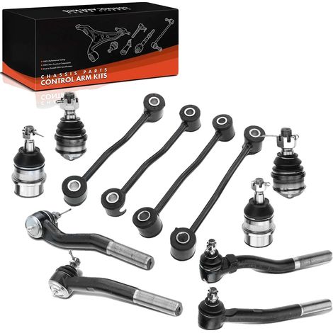 Querlenker-Set, Hochwertiger Stahl, Kompatibel mit Jeep Grand Cherokee II, Vorderachse Installation, 12-teiliges Set, Verbesserte Stabilität und (1/5)