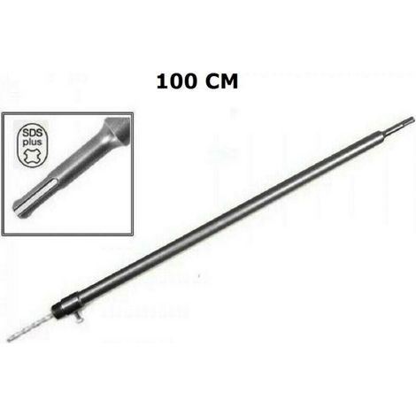 ASTA BARRA PER TAZZA FRESA CAROTATRICE ATTACCO SDS PLUS 100CM LUNGHEZZA (1/3)