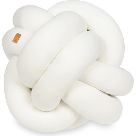 Knotenkissen - Knotenkissen - Dekokissen - Dekokissen - 35x35cm - Creme