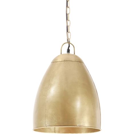 Lampe suspendue industrielle 25 W Laiton Rond 32 cm E27 CFW26134 (1/5)
