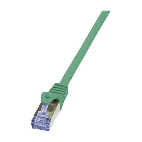 Câble réseau RJ45 CAT 6A S / FTP LogiLink - 2 connecteurs RJ45 - 2 m - Vert - CQ3055S (1/2)