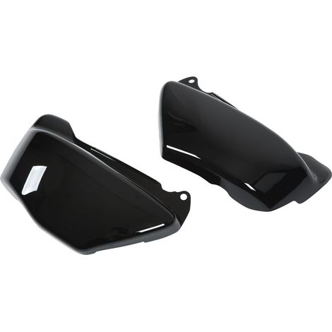 Lot de 2 caches latéraux de batterie pour moto (gauche et droite), en ABS résistant à l'usure, compatibles avec Magna VF750 et VF750C (1994-2004), noir. (1/5)