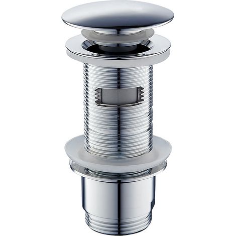 Vidage universel métal design rond Chrome