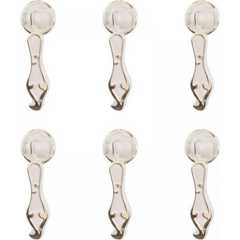 6Pcs Irregular Zinc Alloy Cabinet Handles Pulls with Mounting Screws for Cabinets Drawers Doors Furniture Decorative (1/5)