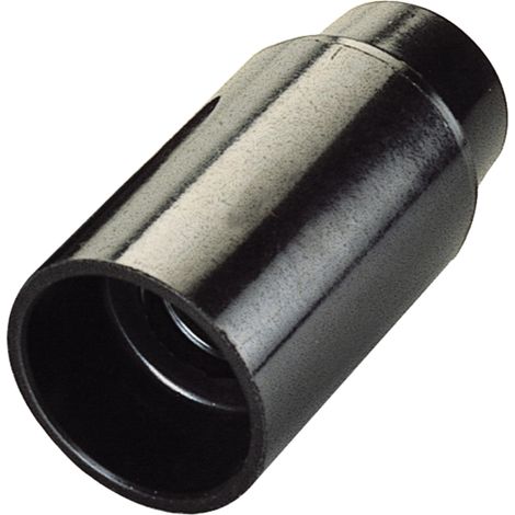 poly pool - portalampada e14 corpo liscio nero