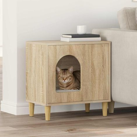 Maison pour chat Sonoma, 51 x 30 x 52 cm, en bois composite (1/4)