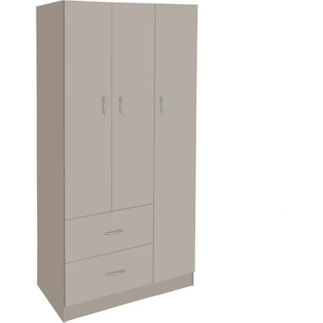 Armario Gaia 80 x 50 x 180 cm en color tortora, diseño moderno y funcional