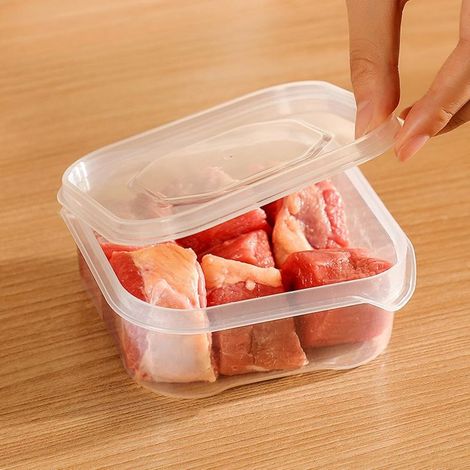 Contenitori di stoccaggio Contenitori per alimenti congelatore portatile e impilabile con coperchio per frutta, verdura (1/5)