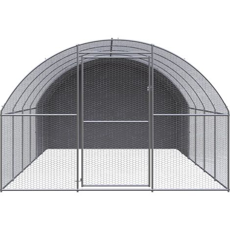 Maison Exclusive - Outdoor-Hühnerstall 3x6x2 m Verzinkter Stahl