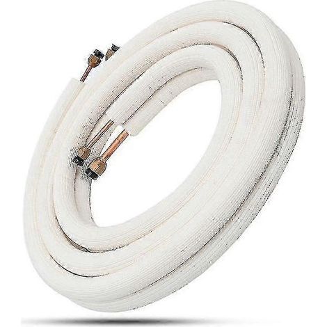 Ensemble de 3 tubes serpentins de climatiseur de 1/4 po et 3/8 po, fil de cuivre isolé, pièces de climatiseur R-Good (1/5)