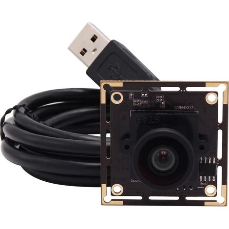 4K Module de caméra Ultra HD Mini USB avec Objectif Grand Angle de 110 degrés sans Distorsion, caméra Industrielle CMOS avec capteur (1/5)