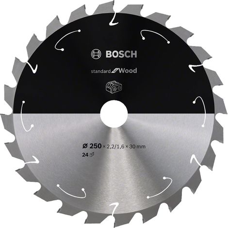Standard per legno Lama circolare Bosch Professional 250 x 30 x 2,2 mm 24 denti ( 2608837727 )