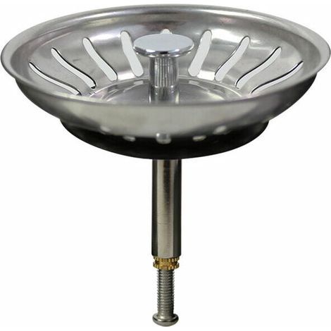 Filtre à évier de cuisine 80mm – Acier inoxydable 304 – Hauteur réglable jusqu\'à 50mm – Bouchon évier pour drainage efficace (1/5)