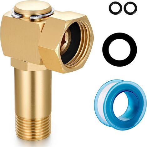 Hourley Gartenschlauchadapter, Messing-Ersatzteile, drehbarer Adapter. (1/5)