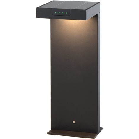 Borne solaire ALA Noir Aluminium H40cm