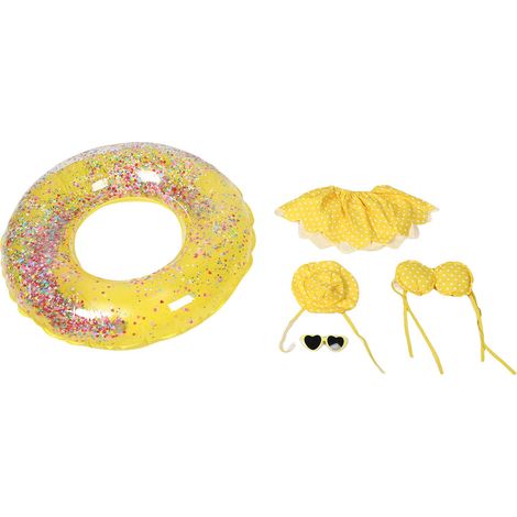 Tenue oie pour statue Gaggleville 17 pouces – Costume extérieur pelouse cour 5 pièces bikini, décoration (1/5)