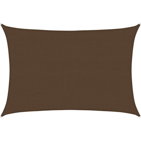 Maison Exclusive - Vela Parasole 160 g/m² Marrone 4x5 m in HDPE