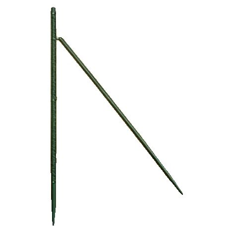 Poste para cerca, acero con recubrimiento en polvo, resistente a los rayos UV y a la corrosión, verde. (1/2)