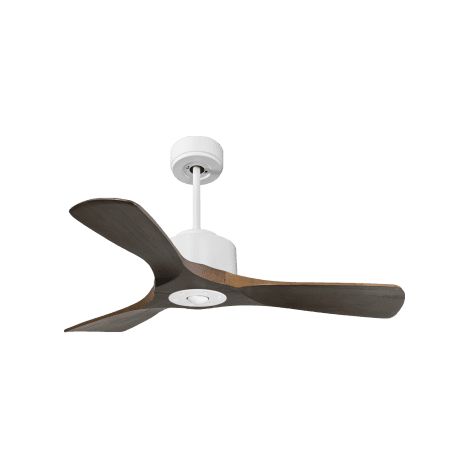 Modulo Regular Ring  - Super destratificateur et ventilateur DC 106 cm blanc pales bois sombre sans Lumière  15 à 20 m² (1/5)
