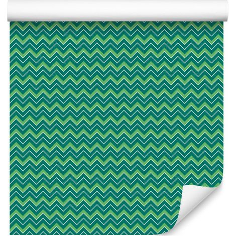Carta da parati a zigzag con motivo marino per soggiorno e camera da letto, 50x1000 cm (1/5)