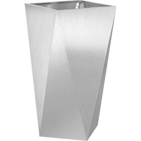 Jardinière Argent 40 x 40 x 75 cm Acier inoxydable CFW688973 (1/5)