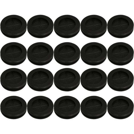 20 Pièces Oeillets En Caoutchouc 30mm Double Face Fermé Rond Pour Joints Étanches