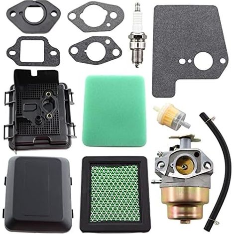 Carburador con filtro de aire, tapa del filtro de aire, kit para cortacésped GC135, GC160, GCV160, GCV190, reemplaza 17231-ZM0-040 HRB216 HRR216 HRS216 HRT216 (1/5)