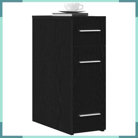 Armoire d'apothicaire - 862637 - Chêne noir - 3 tiroirs - 20 x 45,5 x 60 cm (1/5)