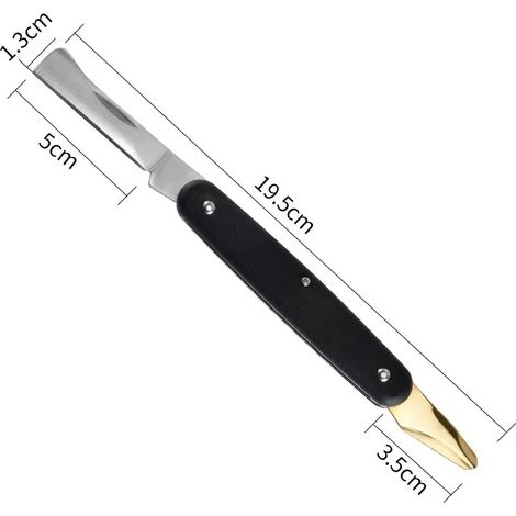 Couteau à greffer en acier inoxydable, outil de greffage professionnel pour le jardinage