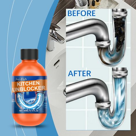 Abflussreiniger für verstopfte Rohre, Spülbeckenabflüsse, Küchen- und Badezimmerabflüsse – 300 ml -- BIEMMEDUE (1/5)