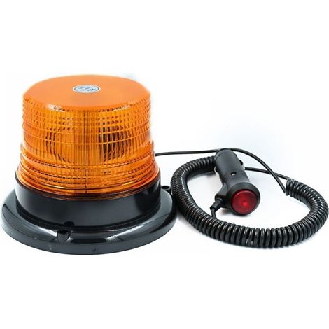 LED 12V sans fil lumière stroboscopique feux clignotant magnetique d'urgence signalement lumières (orange) (1/5)