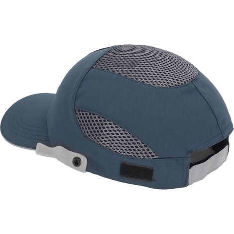 Casque de protection Baseball Bump Casquette Respirant Réglable pour Sport Travail Bleu Bord Gris (1/5)