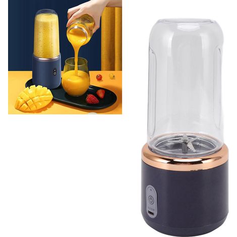 Mini extracteur de jus portable de 300 ml avec six lames et chargement USB (1/5)