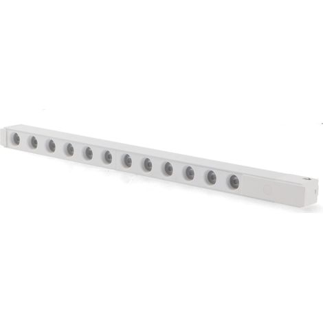 IluminaShop - Foco Lineal Hall LED Blanco 12W para Carril Magnetico Monofasico Detail Chip Osram 48V CRI 90 UGR 17 Serie Detail  Blanco Calido 3000K (1/2)