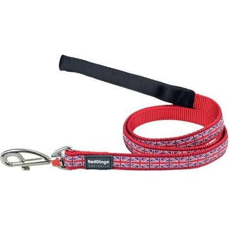 Laisse Red Dingo Fantaisie rouge "Union Jack" Taille : T3 (1/3)