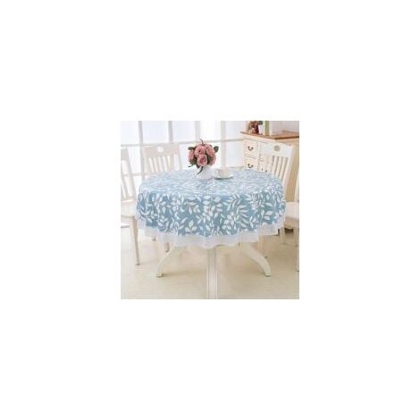Nappe Ronde Imperméable et Lavable 101 + 200cm - EINNENFFER - Résistante à l'Huile, Entretien Facile, Revers Antidérapant, Design Élégant avec Jolis Motifs pour Sublimer Votre Table