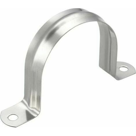 20 Stück 60 mm Schlauchschelle, 304 Edelstahl-Rohrschelle, U-Typ-Rohrbefestigungsschelle, Rohre und Kabel, Rohrhalter (20, M60) FLITI (1/4)