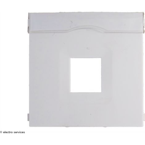 Enjoliveur Kallysta pour prise RJ45 ou HP mono Finition: Blanc