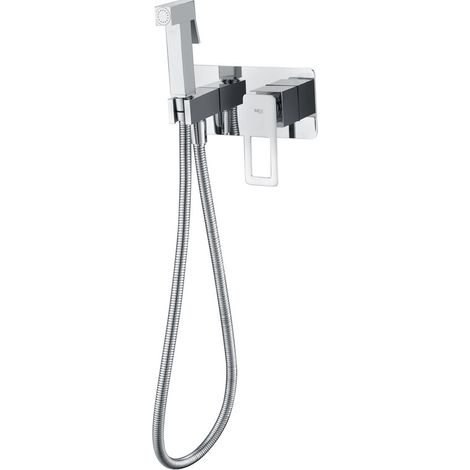 Mice - Douche hygiénique encastrable - Mitigeur Bide pour WC Encastré - Robinetterie WC - Chrome/Argent BDC032-5 (1/3)